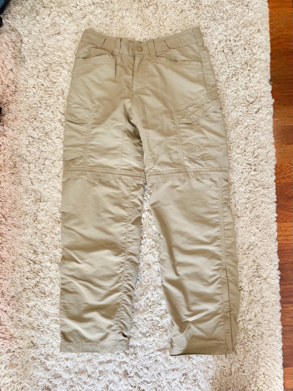 The North Face Khaki Convertible Hiking Pants